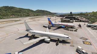 MSFS2020  Vatsim Flight  LIRN Naples LGSK Skiathos  Napuevolait  PMDG738 [upl. by Nonaihr]