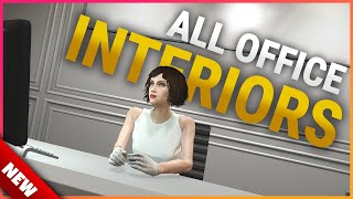 GTA 5 ALL OFFICE INTERIORS with FULL MONEY on the FLOOR  All CEO Office Decorations GTA Online [upl. by Landsman]