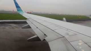 Garuda Indonesia Boeing 737800 Flight 180 Takeoff from Jakarta to Medan [upl. by Quar]