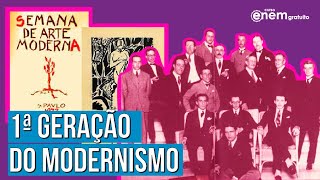 PRIMEIRA GERAÇÃO DO MODERNISMO  Resumo de Literatura para o Enem [upl. by Yddeg503]