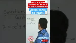 Superficies cuadricas🚀Paraboloide eliptico🏆Superficies cuadraticasvectorial  Millermatematicas🚀 [upl. by Beach]