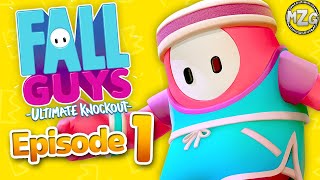 Fall Guys Ultimate Knockout Gameplay Part 1  60 Player Battle Royale Multiplayer Free For All [upl. by Nahgen]