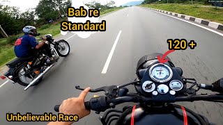 BULLET STANDARD 350 VS CLASSIC 350 RACE  TOP SPEED amp POWER TESTING [upl. by Selmore558]