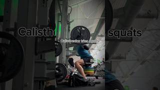 Training legs more now  Calisthenics tries squats 60kg Set 3 time to perfect form [upl. by Korwun]