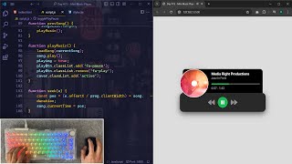 ASMR Programming  Mini Music Player  No Talking [upl. by Eesdnyl86]