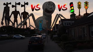 TEAM Traffic Light Head Head VS Cursed Thomas VS TEAM Siren Head [upl. by Aihseyn]