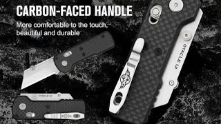 Oknife Olight Otacle U1 Carbon Fiber G10 Utilitiy Knife Tools [upl. by Anivas729]