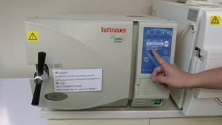 Operation of Tuttnauer EK series Autoclave [upl. by Marvella]