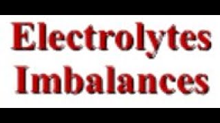 Life threatening Electrolyte DisturbancesDr Pradeep Rangappa [upl. by Yenolem247]