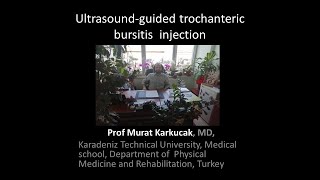 Ultrasoundguided trochanteric bursitis injection by Prof Murat Karkucak MD [upl. by Bael]