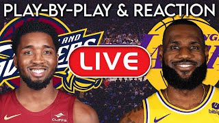 Los Angeles Lakers vs Cleveland Cavaliers LIVE PlayByPlay amp Reaction [upl. by Genna883]