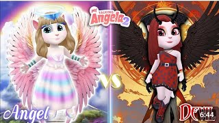 My Talking Angela 2 • Angel Angela 😇 Vs Devil Angela 😈 • Angela Party • Cosplay 🤤🌺 [upl. by Schwerin195]