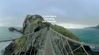 CarrickaRede Rope Bridge 360 video v5 [upl. by Ahsimot]