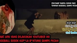 VIRAL LAGI‼️LIHAT APA YANG TERJADI TAMPOL SOSOK PAKE TONGKAT BASEBALL SAMPE PECAH [upl. by Yssor]