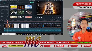 TUTORIAL I CARA INSTAL FILMORA 10 I TANPA WATERMARK I WONDERSHARE FILMORA 10 [upl. by Nohcim]