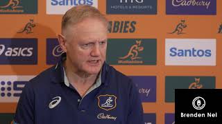 WALLABIES Joe Schmidt on selecting Marika Koroibete to face the Springboks [upl. by Emmerich]