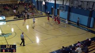 NPHS Girls Basketball vs Souderton 121223 Huddle Camera [upl. by Levitus]