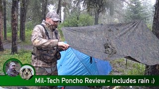 MilTech Poncho Review  includes rain [upl. by Luigi236]