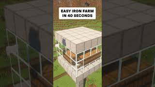 Easy Iron Farm 120119 in Minecraft [upl. by Sisi]