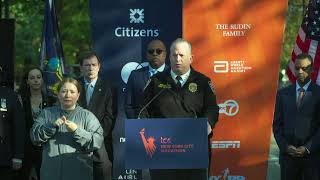 Watch live as NYPD executives provide security details for the 2024 NYC Marathon [upl. by Champaigne70]