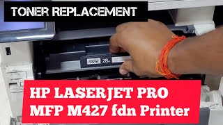 Replace HP LaserJet Pro MFP M427fdn Printer Toner🖨 [upl. by Jarrow]