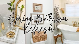 SPRING BATHROOM REFRESH 2024  DIY • HAUL • DECORATE [upl. by Esaele776]