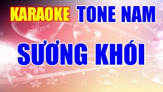 KARAOKE  Sương Khói  Tone Nam Dm [upl. by Atteiluj366]