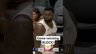 Brandon Ingram hits the CLUTCH shot amp Zion Williamson seals the game with the BLOCK 😤Shorts [upl. by Ringsmuth767]