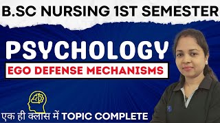 Ego Defense Mechanisms  bsc nursing 1st semester  bsc nursing 2024  psychology bsc nursing [upl. by Abijah]