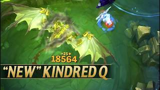 KINDRED Q NOW SCALES WITH 6500 AD  League of Legends [upl. by Grania]