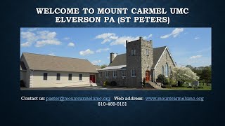 11032024 Sunday Worship at Mount Carmel UMC St Peters PA Elverson [upl. by Larine764]