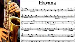 Havana  Partitura  Sax Alto [upl. by Candice640]