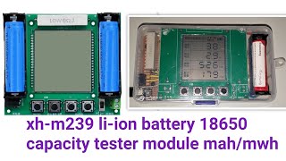 xhm239 liion battery 18650 capacity tester module mahmwh [upl. by Laurianne687]