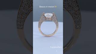 18k Gold Ring with Articulating LabCreated Diamond 💎Discover xujojewellerycom accessories ring [upl. by Leffert]