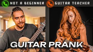 Professional GUITARIST DOESNT Pretends to be a BEGINNER to Guitar Lessons PRANK 6 [upl. by Gignac]