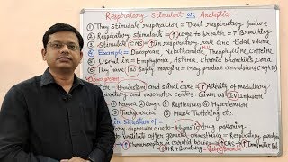 Respiratory Stimulant  Analeptics  Pharmacology of Respiratory Stimulant  Analeptics Pharmacology [upl. by Hew]