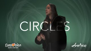 Andrea  Circles Lyric Video  Evrovizija 2022 [upl. by Anrev]