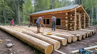 Family of 7 Builds Amazing LOG HOUSE in Alaska in 2 Years  Start to Finish by MontanaHaven [upl. by Mudenihc]