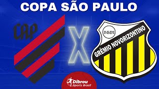 ATHLETICO PARANAENSE X NOVORIZONTINO AO VIVO  COPINHA 2024  QUARTAS DE FINAL  NARRAÇÃO [upl. by Pease368]