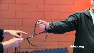 Tying up Shibari Jutsu with a Kusarigama chain  Ninjutsu weapons technique  AKBAN [upl. by Lam202]