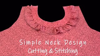 Easy And Simple Neck Design  Cutting amp Stitching  AdornHub [upl. by Picardi999]