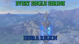 All Shrines In The Hebra Region  Zelda Breath Of The Wild [upl. by Aneeg719]