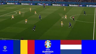 Romania vs Netherlands  UEFA EURO 2024 ⚽ Full Match Live Highlights Goals ⚽ [upl. by Odom]