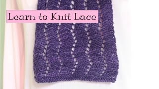 Learn to Knit Lace Parts 15 [upl. by Adaline881]