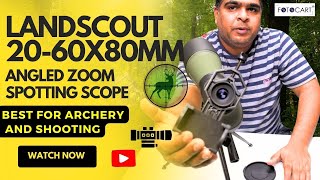 LandScout 2060x80mm Spotting Scope Review Perfect for Birdwatching amp Nature Watching [upl. by Ullund429]