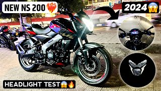 2024 New Bajaj Pulsar Ns 200 E20 Model Night Headlight Test❤️‍🔥 Shocking Results 😱🔥bajaj [upl. by Alejo41]