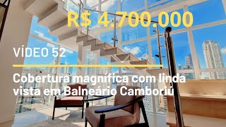 Cobertura incrível a venda em Balneário Camboriú com 4 suítes e vista pro mar [upl. by Anilet508]