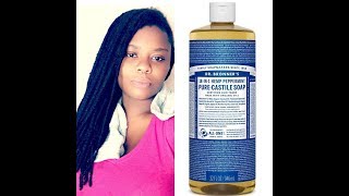 DR BRONNERS PURE CASTILE SOAP AS SHAMPOO FIRST IMPRESSIONS [upl. by Winterbottom]