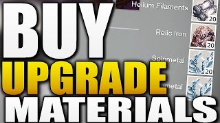 Destiny  HOW TO BUY UPGRADE MATERIALS [upl. by Rodgiva]