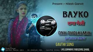 BAYKO RAGA GELI  DJ DHOLKI MIX  GAVTHI SONG  DNH DHOLKI MIX  DJ NILESH GANVIT 128K [upl. by Alejandrina]